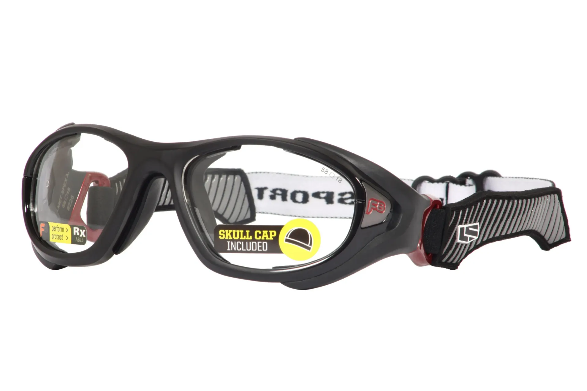 [DEP-OVL-NGR-58] Goggle Deportivo Graduable de Alto Impacto | Helmet Spex XL 226 (Negro)